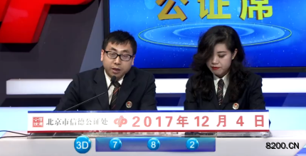 第2017331期福彩3D开奖现场截图图片