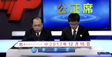 第2017342期福彩3D开奖现场截图图片