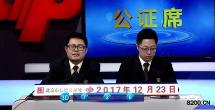 第2017350期福彩3D开奖现场截图图片