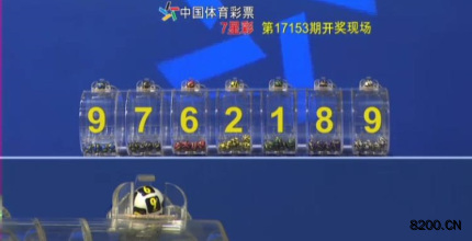 第2017153期七星彩开奖现场截图图片