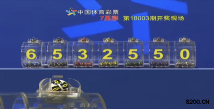 第2018003期七星彩开奖现场截图图片