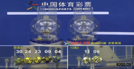 第2018005期大乐透开奖现场截图图片
