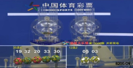 第2018006期大乐透开奖现场截图图片