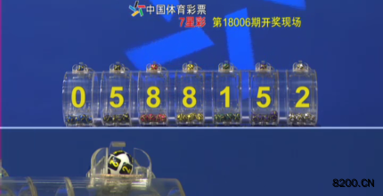 第2018006期七星彩开奖现场截图图片