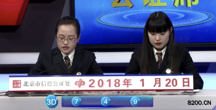 第2018020期福彩3D开奖现场截图图片