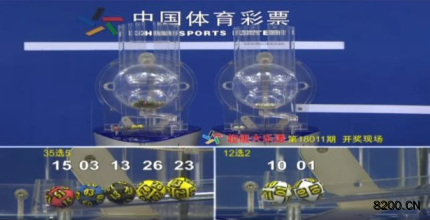 第2018011期大乐透开奖现场截图图片