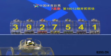 第2018012期七星彩开奖现场截图图片