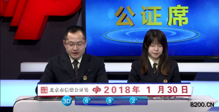第2018030期福彩3D开奖现场截图图片
