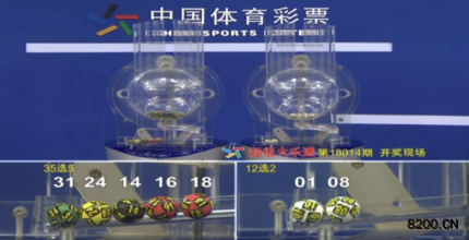 第2018014期大乐透开奖现场截图图片