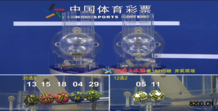 第2018015期大乐透开奖现场截图图片