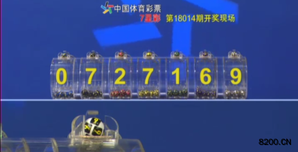 第2018014期七星彩开奖现场截图图片