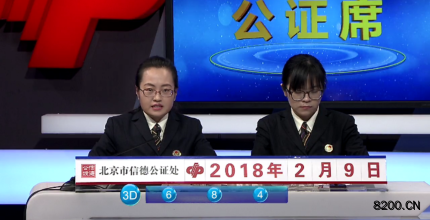 第2018040期福彩3D开奖现场截图图片