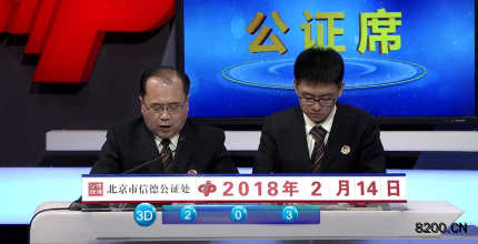 第2018045期福彩3D开奖现场截图图片