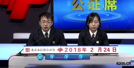 第2018048期福彩3D开奖现场截图图片