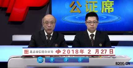 第2018051期福彩3D开奖现场截图图片