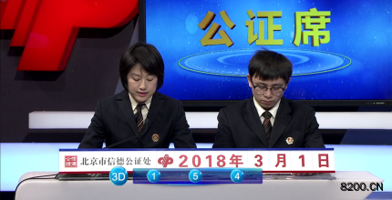 第2018053期福彩3D开奖现场截图图片