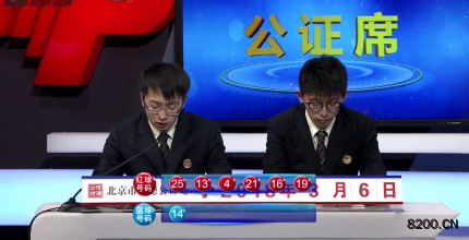 第2018025期双色球开奖现场截图图片
