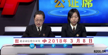 第2018060期福彩3D开奖现场截图图片