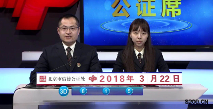 第2018074期福彩3D开奖现场截图图片