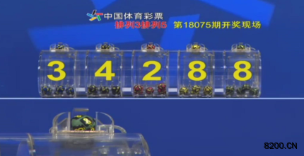 第2018075期排列3开奖现场截图图片
