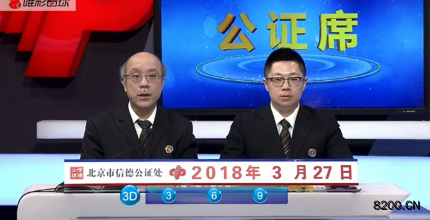 第2018079期福彩3D开奖现场截图图片