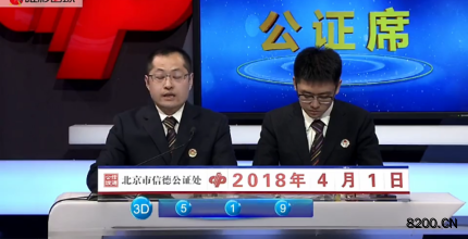 第2018084期福彩3D开奖现场截图图片