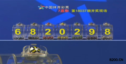 第2018037期七星彩开奖现场截图图片