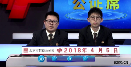第2018088期福彩3D开奖现场截图图片