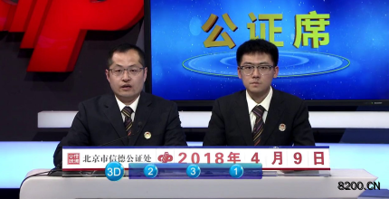 第2018092期福彩3D开奖现场截图图片