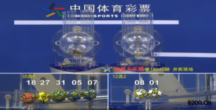 第2018040期大乐透开奖现场截图图片