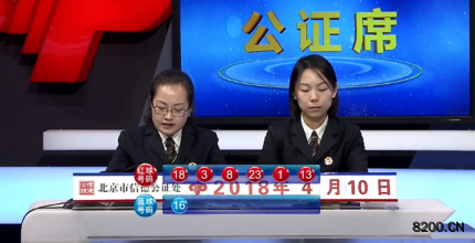 第2018040期双色球开奖现场截图图片
