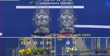 第2018041期大乐透开奖现场截图图片