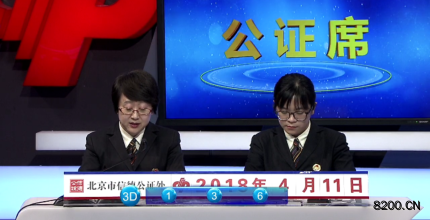 第2018094期福彩3D开奖现场截图图片