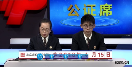 第2018098期福彩3D开奖现场截图图片