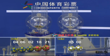 第2018044期大乐透开奖现场截图图片