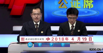 第2018102期福彩3D开奖现场截图图片