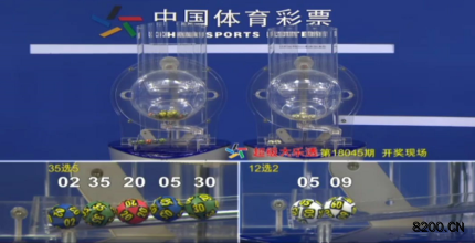 第2018045期大乐透开奖现场截图图片