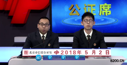 第2018115期福彩3D开奖现场截图图片