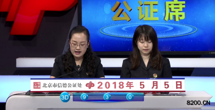 第2018118期福彩3D开奖现场截图图片