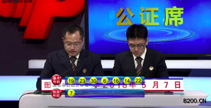 第2018052期七乐彩开奖现场截图图片