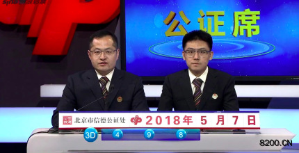第2018120期福彩3D开奖现场截图图片