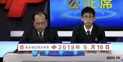 第2018123期福彩3D开奖现场截图图片