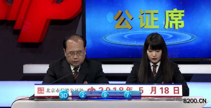 第2018131期福彩3D开奖现场截图图片