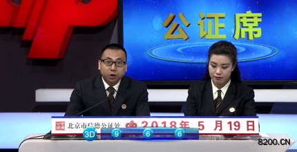 第2018132期福彩3D开奖现场截图图片