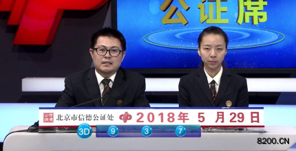 第2018142期福彩3D开奖现场截图图片