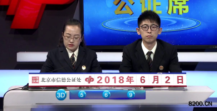 第2018146期福彩3D开奖现场截图图片