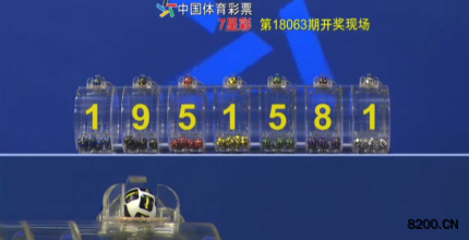 第2018063期七星彩开奖现场截图图片