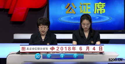 第2018148期福彩3D开奖现场截图图片
