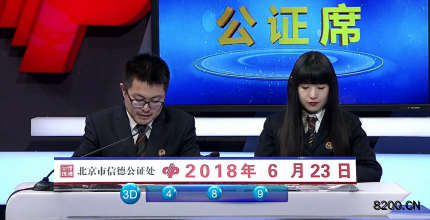 第2018167期福彩3D开奖现场截图图片
