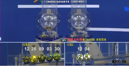 第2018074期大乐透开奖现场截图图片